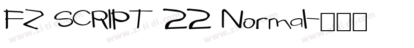 FZ SCRIPT 22 Normal字体转换